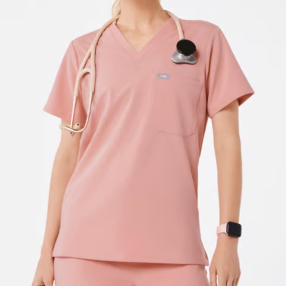 FIGS Catarina one pocket ‘pink sand’ scrub top size XXL
